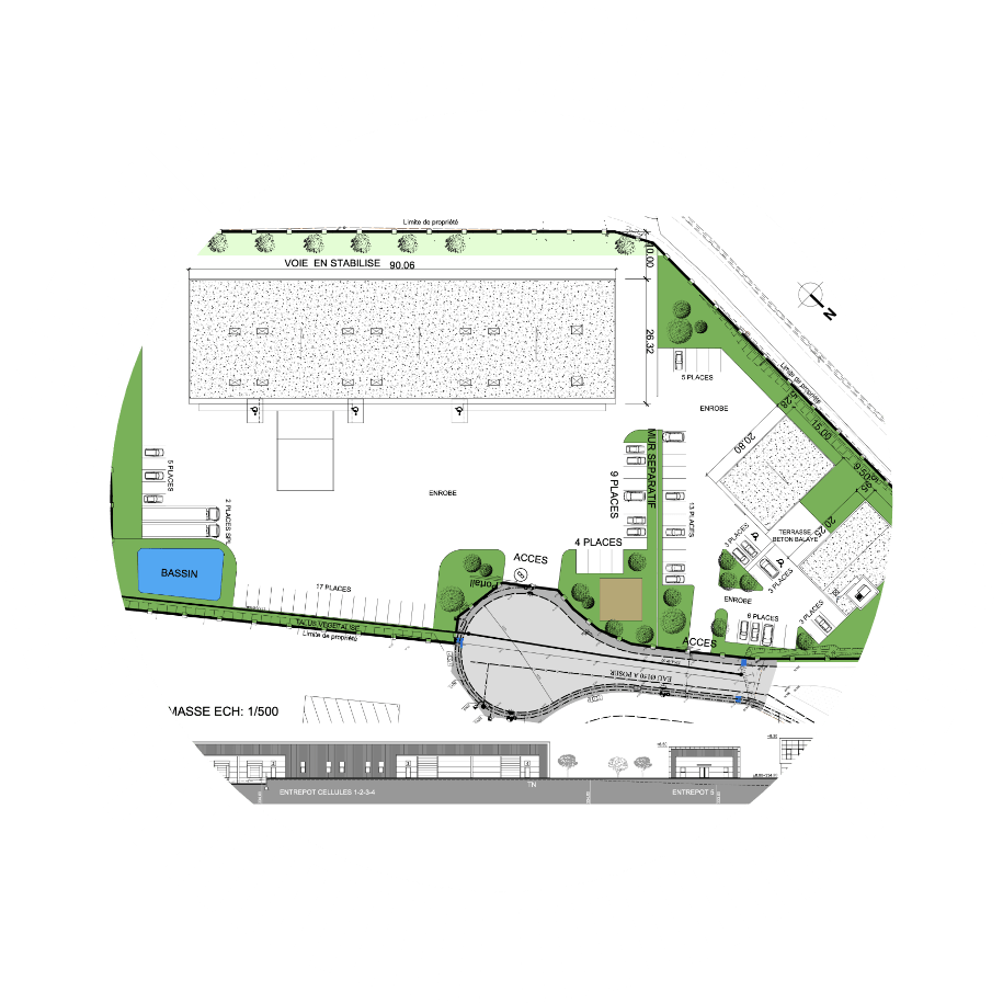 Plan de masse infrastructures Solimm